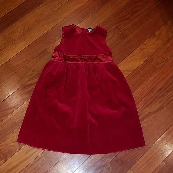 red velvet christmas dress for girl